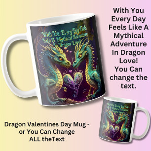 Mug Ajouter des noms, Avec vous, chaque jour se sent c