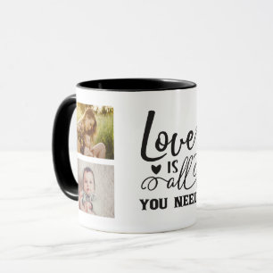 Mug AJOUTER DES PHOTOS FAMILIALES / L'amour est tout c