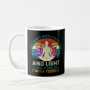 Mug Ajouter le nom Changer le texte, Yoga La plupart d