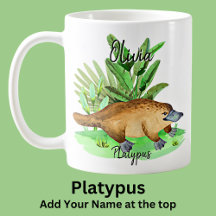 Ajouter le nom Platypus Australian Animal