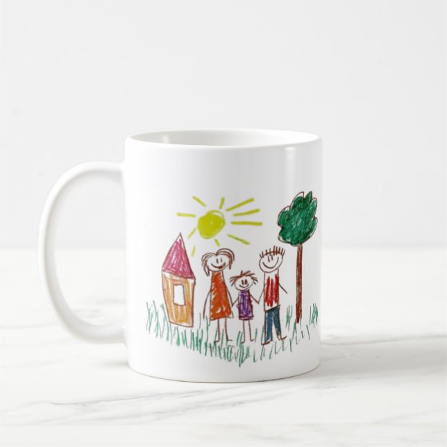 Mug Ajouter l'oeuvre de votre enfant à cette oeuvre (Gauche)