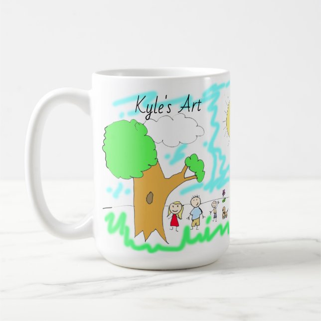 Mug Ajouter l'oeuvre de votre enfant à cette oeuvre (Gauche)