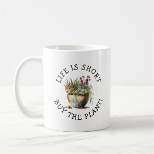 Mug Ajouter Nom, Texte - La vie est courte, achetez la