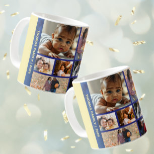 Mug Ajouter Photos Blessed Year Family Photo Collage