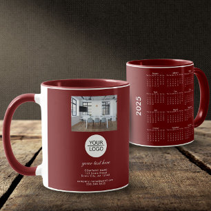 Mug Ajouter un logo Texte personnalisé Photo d'entrepr