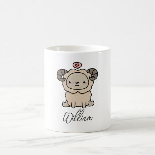 Mug Ajouter un nom au mouton - Cadeau pour l'amoureux 
