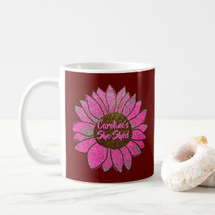 Mug Ajouter un nom Changer le texte Elle Shop Pink Tou