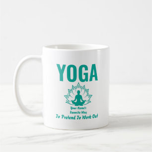 Mug Ajouter un nom Changer n'importe quel texte, YOGA 