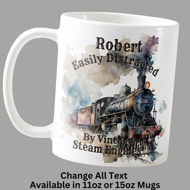 Mug Ajouter un nom Changer tout le texte Facile distra (Créateur téléchargé)