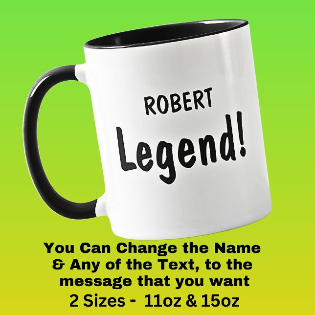 Mug Ajouter un nom - LEGEND ! (Créateur téléchargé)
