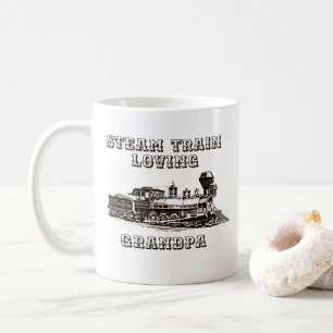 Mug Ajouter un nom Modifier le texte Train à vapeur a