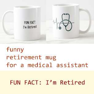 Mug Ajouter une photo Fun Fact Je suis à la retraite A