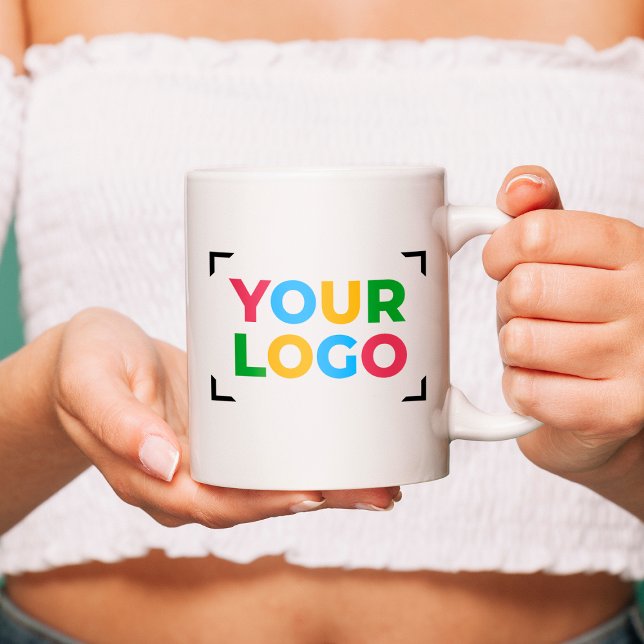 Mug Ajouter votre logo d'entreprise Simple promotionne (Créateur téléchargé)