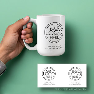 Mug Ajouter Votre Logo Entreprise Moderne Minimaliste