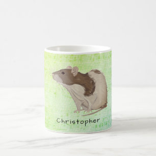 Mug Ajouter Votre Nom Rat Design
