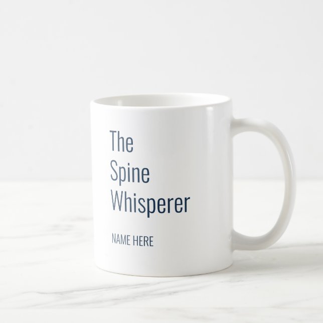 Mug Ajouter Votre Nom Spine Whisperer Chiropractor Cus (Droite)