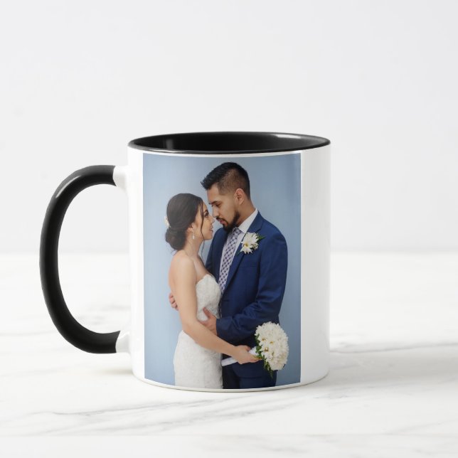 Mug Ajouter votre propre image photo personnalisée (Gauche)