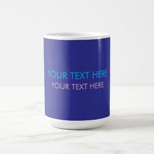 Mug Ajouter votre propre texte Slogan minimaliste mode
