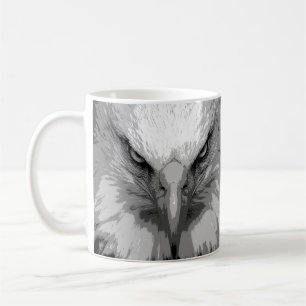 Mug Ajouter votre texte Modern Pop Art Eagle Head Modè
