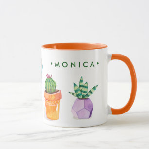 Mug Ajoutez votre affichage   succulent nommé