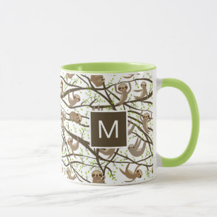 Mug Ajoutez votre motif   de sourire initial de