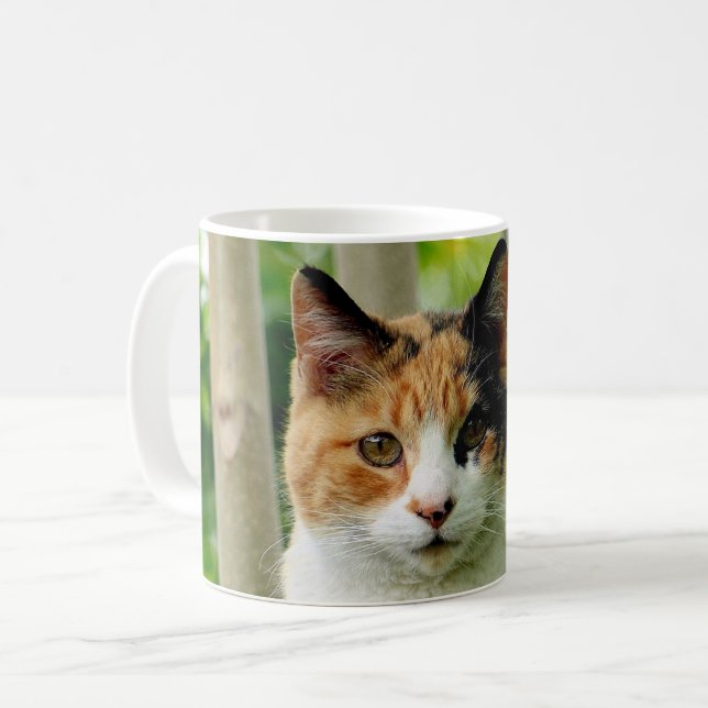 Mug Ajoutez votre photo de chat pour animaux de compag (Devant gauche)