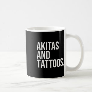 Mug Akitas Et Tattoos Akita Propriétaire Chien Paw Épo