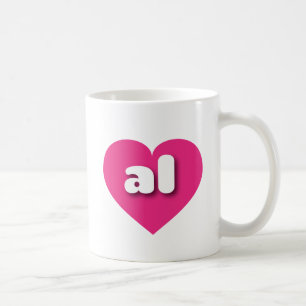 Mug Alabama coeur rose chaud - J'aime tous