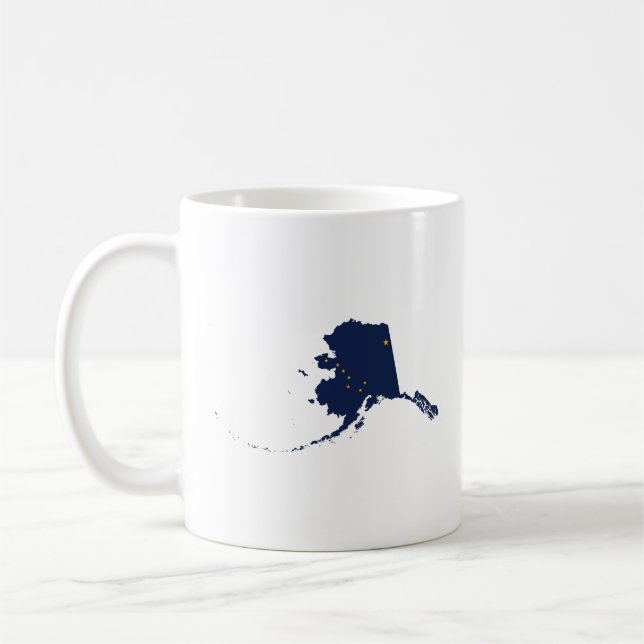 Mug Alaska en bleu et or (Gauche)