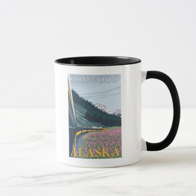 Mug Alaska Railroad Scene - Girdwood, Alaska (Droite)