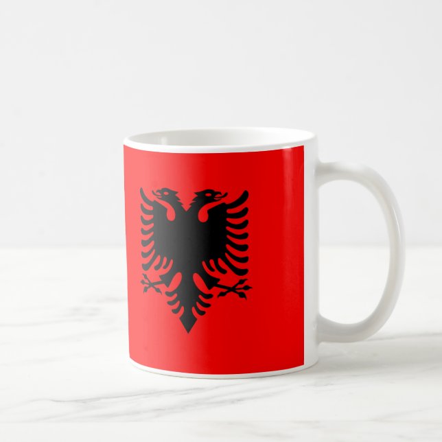 Mug Albanie Drapeau en céramique Musique (Droite)