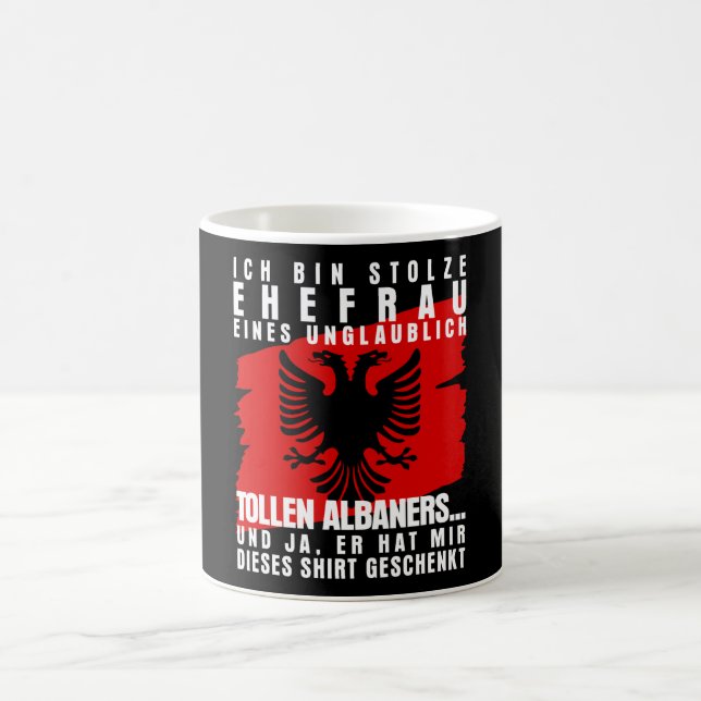 Mug Albanie Femme Drapeau Mme Albani (Centre)