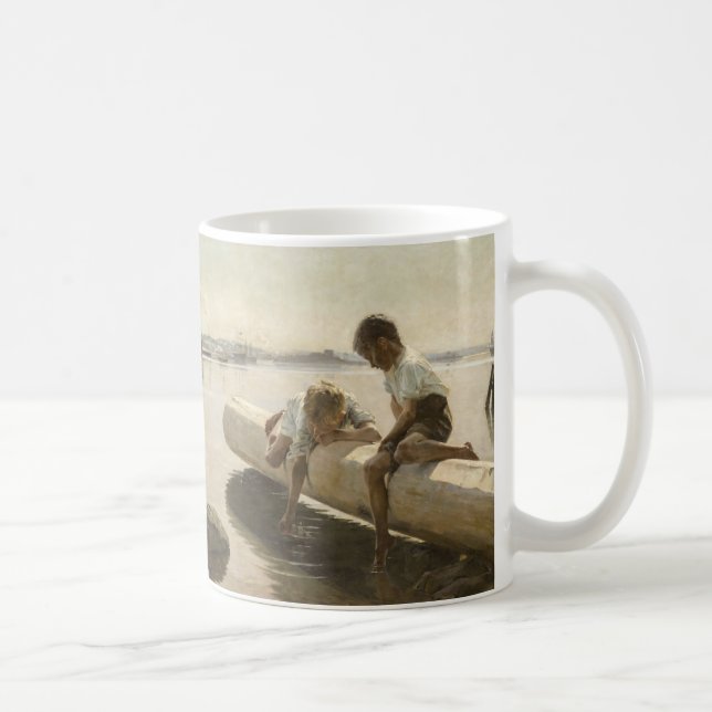 Mug Albert Edelfeel - Deux garçons sur un carnet (Droite)