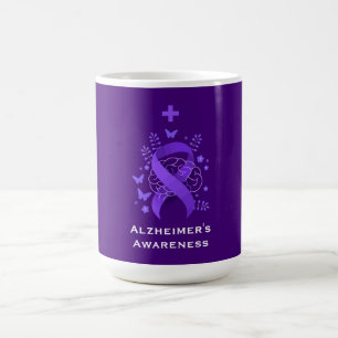 Mug Alerte de maladie d'Alzheimer violet