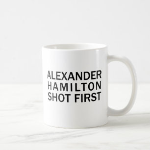 Mug Alexander Hamilton a tiré d'abord - le T-shirt