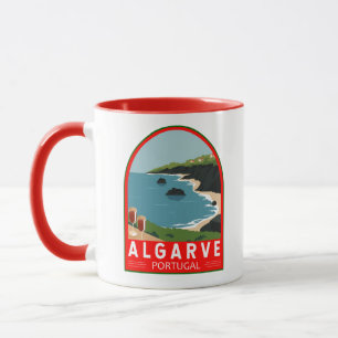 Mug Algarve Portugal Retro Travel Art Vintage