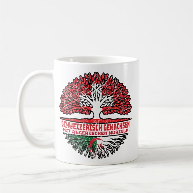 Mug Algérie Algérien Suisse Arbre Racine (Gauche)