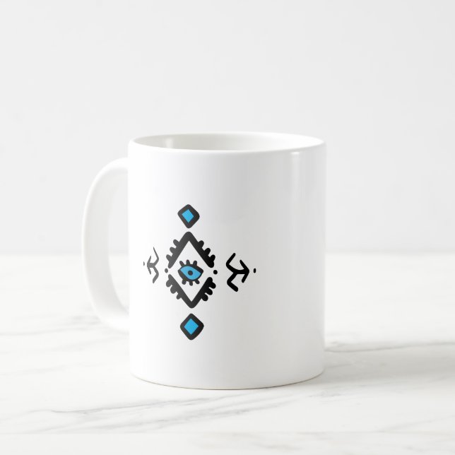 Mug Algérien Amazigh Protection Spirituelle Mal Eye (Devant gauche)