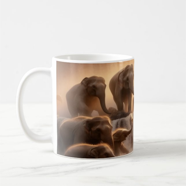 Mug Algues parallèles Coupe de café Elephant (Gauche)