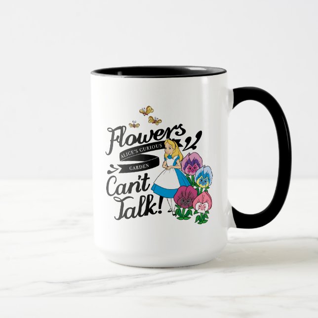 Mug Alice Au Pays Des Merveilles | Alice & Les Fleurs (Droite)