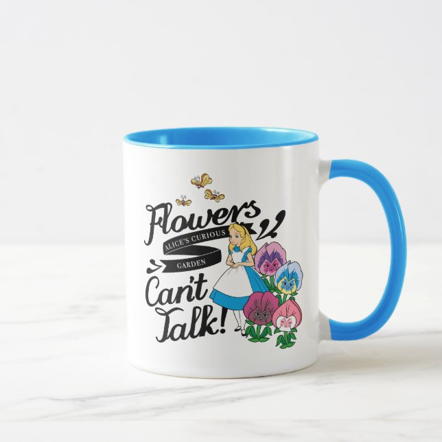 Mug Alice Au Pays Des Merveilles | Alice & Les Fleurs (Droite)