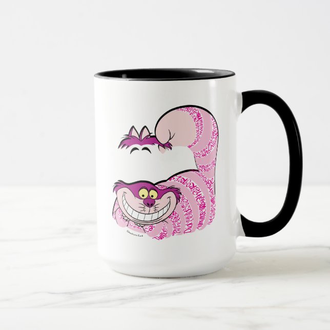 Mug Alice Au Pays Des Merveilles | Chat Cheshire en te (Droite)