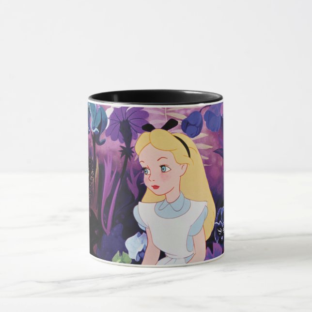 Mug Alice au pays des merveilles Film de fleurs de jar (Centre)