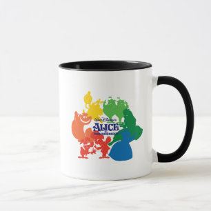 Mug Alice au pays des merveilles - Silhouettes de cara