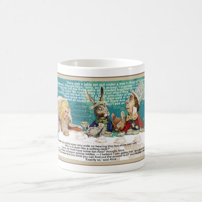 Mug Alice avec Hatter Mad et lièvre de mars (Centre)
