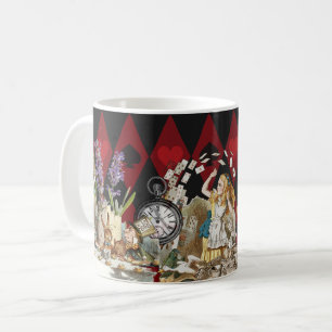 Mug Alice Aventures avec le Chat de Cheshire Fou du Pa