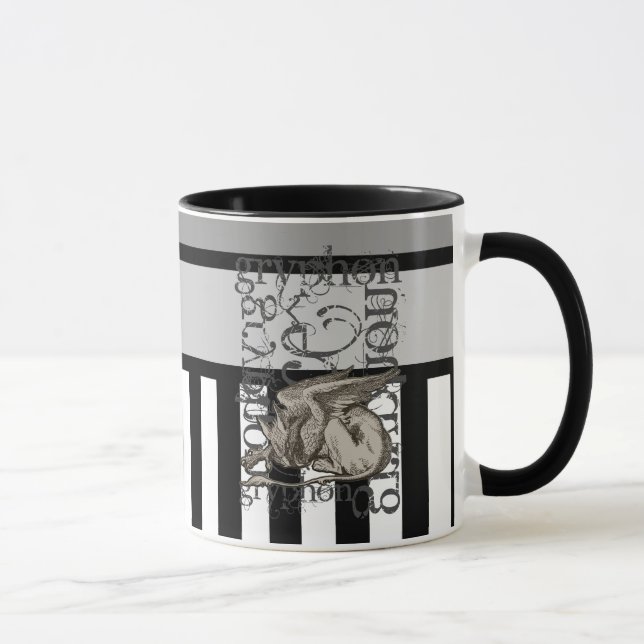 Mug Alice dans la grunge de Gryphon du pays des (Droite)