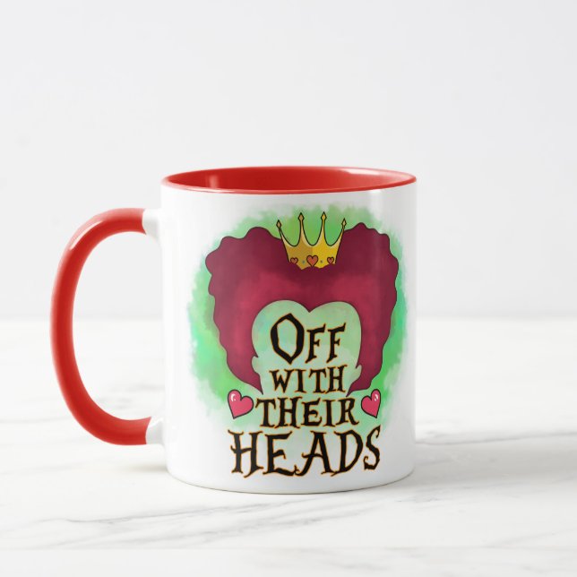 Mug Alice in Wonderland Queen Of Hearts Big Head (Gauche)