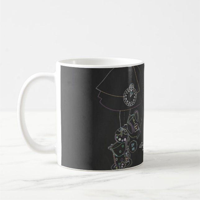 Mug Alice in Wonderland Tea Party Chalkboard personnal (Gauche)