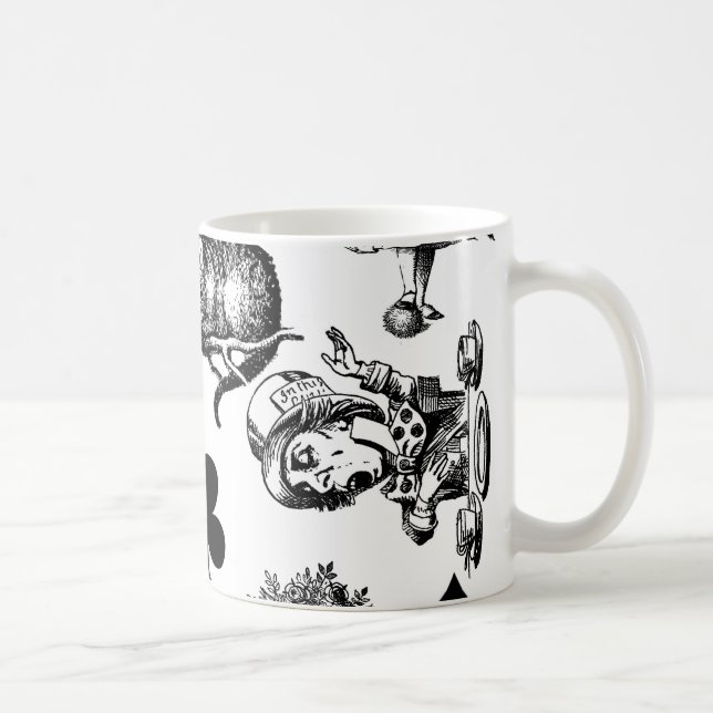 Mug Alice White Rabbit Wonderland Classic (Droite)